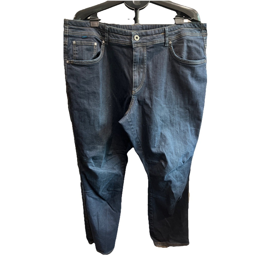 Kuhl Rydr Jeans Men's 42x32 Indigo Dye Wash Straight Leg Outdoor Hiking Stretch